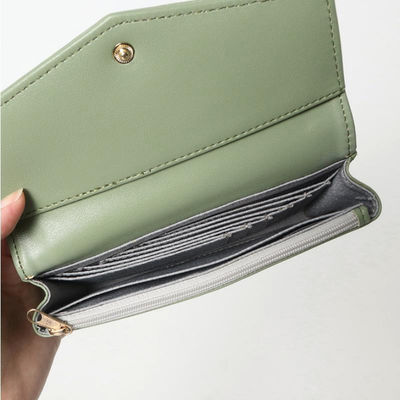 Large Capacity RFID Multifunctional Leather Wallet for Ladies Open Closure 0.2kg