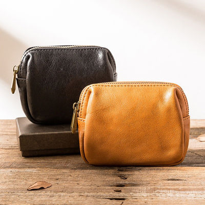 Long Wallet Length Men's Clutch Bag Handmade with Cowhide and Vegetable Tanned Leather