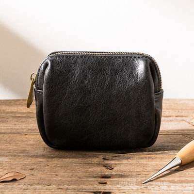 Long Wallet Length Men's Clutch Bag Handmade with Cowhide and Vegetable Tanned Leather