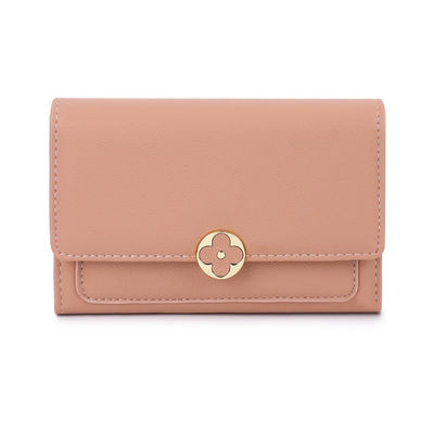 Four-Leaf Clover Retro Wallet for Women's End Compact Purse Low MOQ Mix Models Advantage