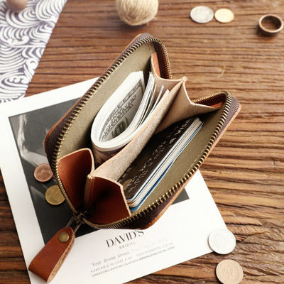 Advantage Low MOQ Mix Models Genuine Leather Wallet for Men's Retro Handmade Short Wallet