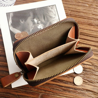 Advantage Low MOQ Mix Models Genuine Leather Wallet for Men's Retro Handmade Short Wallet