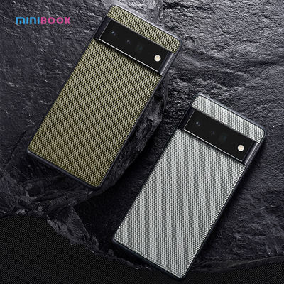 Fabric Hybrid TPU PC Leather Back Cover for Google Pixel 6 Pro and Pixel 6 Phone Case