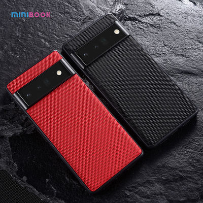 Fabric Hybrid TPU PC Leather Back Cover for Google Pixel 6 Pro and Pixel 6 Phone Case