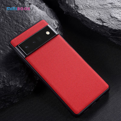 Fabric Hybrid TPU PC Leather Back Cover for Google Pixel 6 Pro and Pixel 6 Phone Case