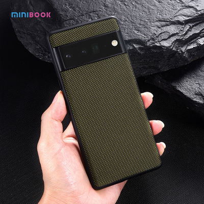Fabric Hybrid TPU PC Leather Back Cover for Google Pixel 6 Pro and Pixel 6 Phone Case