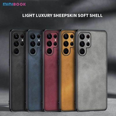 PU Private Mold Shockproof Leather Case For Samsung Galaxy S23 S22 Ultra Mobile Phone