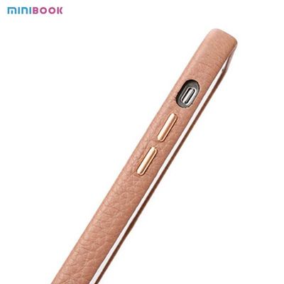 Leather Minibook Custom Logo Genuine Cow Phone Case For Coque IPhone 14 Pro Max Full Edge Cover