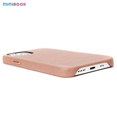 Leather Minibook Custom Logo Genuine Cow Phone Case For Coque IPhone 14 Pro Max Full Edge Cover