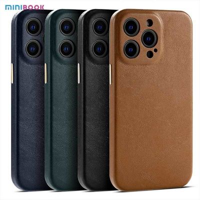 Compatible Shockproof Lens Protection PU Leather Case for iPhone 11/12/13/14 Pro Max