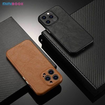 Compatible Shockproof Lens Protection PU Leather Case for iPhone 11/12/13/14 Pro Max