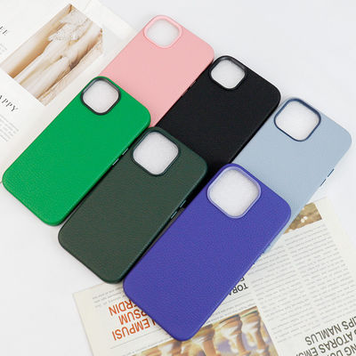 Leather Cell Phone Case Accessories for iPhone 14 Pro Max Plus Full Wrapped Fold Edge
