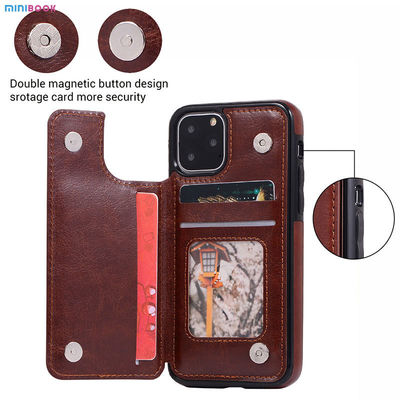 2023 Iphone 12 Pu Leather Wallet Case With Card Pockets Back Flip Cover For Iphone 13 Pro Max