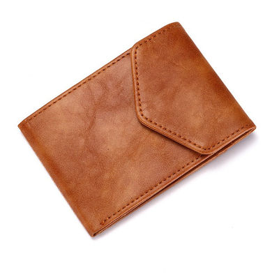 GENUINE LEATHER Cross-Border Card Bag Anti-Theft Wallet for Men in Japanese Style