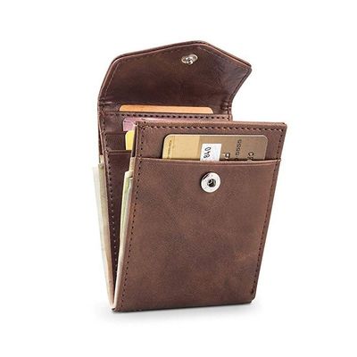 GENUINE LEATHER Cross-Border Card Bag Anti-Theft Wallet for Men in Japanese Style