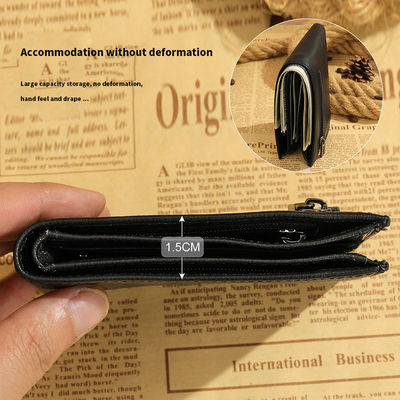 Waterproof First-Layer Cowhide Wallet with Multi-Card Slots and Anti-Magnetic Function