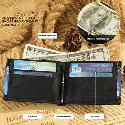 Waterproof First-Layer Cowhide Wallet with Multi-Card Slots and Anti-Magnetic Function