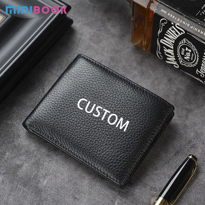 Men's Genuine Leather Wallet Ultra-Thin Anti-Theft Brush Wallet for Business Advantage