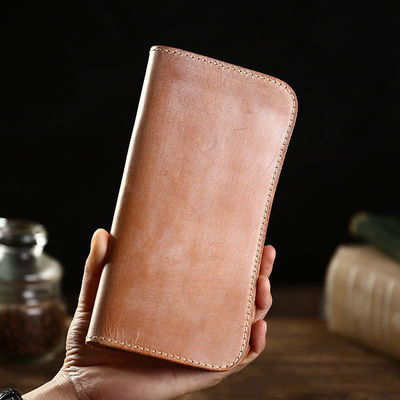 Simple and Stylish Retro Matt Wax Leather Wallet for Men in Japanese Style