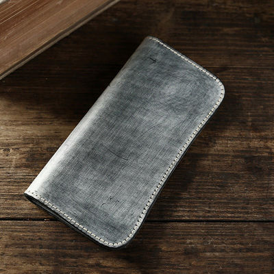 Simple and Stylish Retro Matt Wax Leather Wallet for Men in Japanese Style