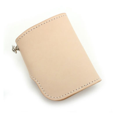 Handmade Wealth Cloth Short Wallet for Women in First Layer Vegetable Tanned Cowhide