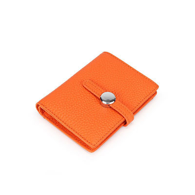 Women's Genuine Leather Wallet Half-fold Short Design Drawstring Closure 12CM*9CM*1.5CM