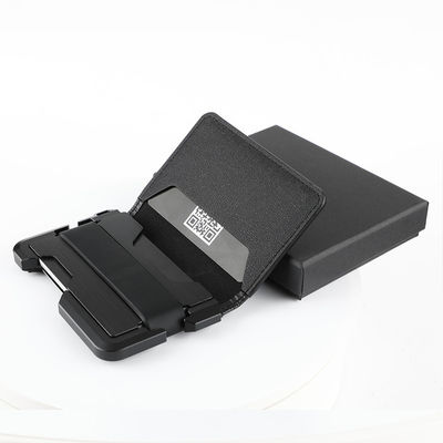 Ultra-Thousand-Year-Old Metal RFID Credit Card Wallet with Open Closure and Nylon Lining