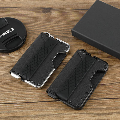 Ultra-Thousand-Year-Old Metal RFID Credit Card Wallet with Open Closure and Nylon Lining