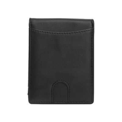 Short Genuine Leather Wallets Mens RFID Blocking Money Clips Wallet Short Wallet Length