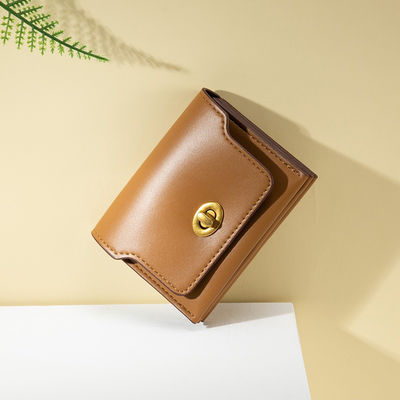 Colorful Pu Leather Small Wallet For Women Girls With Zipper Card Pocket Coin Purse