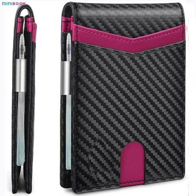 Men's OEM/ODM Rfid Blocking Card Holder with Extra Large Capacity and Vertical Design