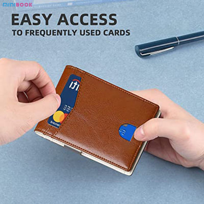 Custom Logo RFID Blocking Wallet in PU Leather for Daily Life and Credit Card Holder