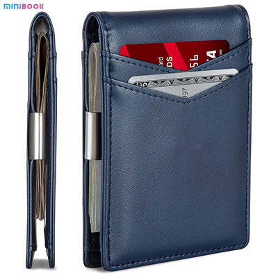 Daily Life Custom Front Pocket Wallets Rfid Blocking Bifold Leather Money Clip Men Wallet