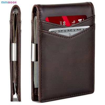 Daily Life Custom Front Pocket Wallets Rfid Blocking Bifold Leather Money Clip Men Wallet