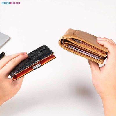 Custom Brown Full Grain Leather Short Wallet Crazy Horse Anti RFID Blocking for Man
