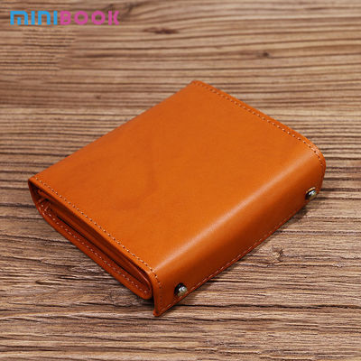 Custom Logo Avaliable Real Leather Minimalist Wallet for Men Short Card Holder Wallet With Coin Pocket