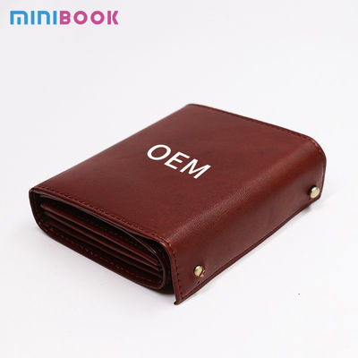 Custom Logo Avaliable Real Leather Minimalist Wallet for Men Short Card Holder Wallet With Coin Pocket