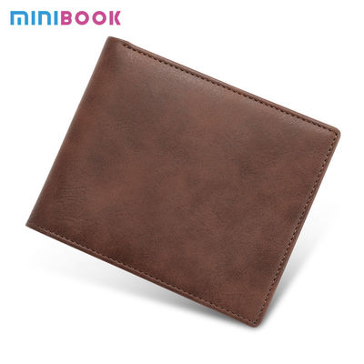 Men's Minimalist PU Leather RFID Blocking Card Holder Wallet with Custom Logo Avaliable