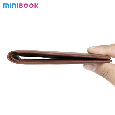 Men's Minimalist PU Leather RFID Blocking Card Holder Wallet with Custom Logo Avaliable
