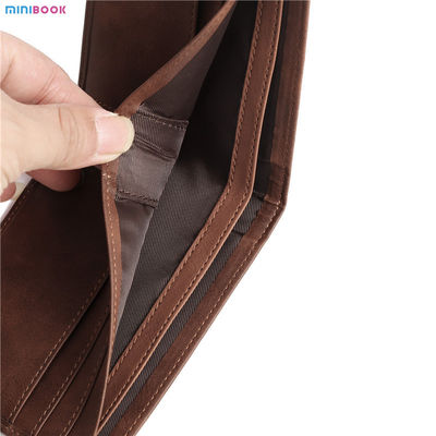 Men's Minimalist PU Leather RFID Blocking Card Holder Wallet with Custom Logo Avaliable