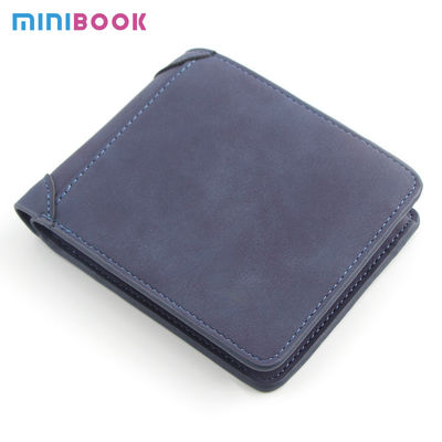 Style Fashion Man Purse Ultrathin Vintage Matting PU Leather Men Wallets for Decoration