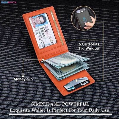 MINIBOOK Advantage Front Pocket RFID Blocking Bifold Credit Card Wallet Holder for Men