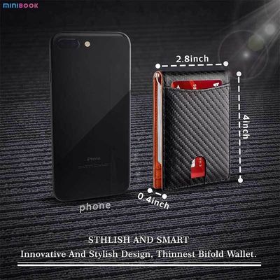 MINIBOOK Advantage Front Pocket RFID Blocking Bifold Credit Card Wallet Holder for Men
