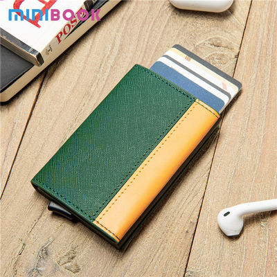 Custom Logo Avaliable Credit Card Holder with RFID Blocking and Banknote Compartment