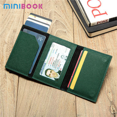 Custom Logo Avaliable Credit Card Holder with RFID Blocking and Banknote Compartment