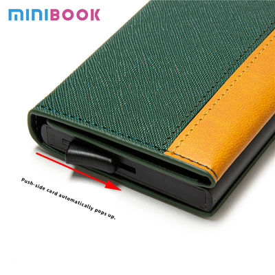Custom Logo Avaliable Credit Card Holder with RFID Blocking and Banknote Compartment