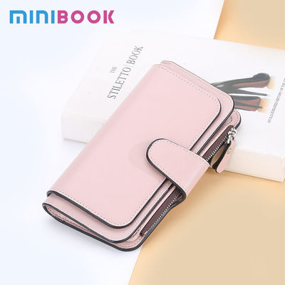 Long Designer Wallets for Women Custom Logo 2023 Luxury Minimalist PU Leather RFID