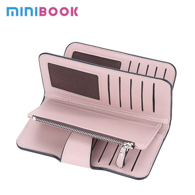 Long Designer Wallets for Women Custom Logo 2023 Luxury Minimalist PU Leather RFID