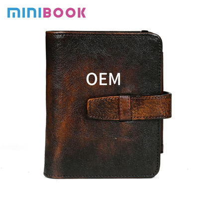 Nylon Lining Material Men's Genuine Leather Wallet For Men Vintage Cowhide Money Clip