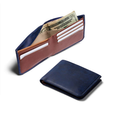 Minimalist Men's RFID Blocking PU Leather Card Holder Wallet with Fashionable Design